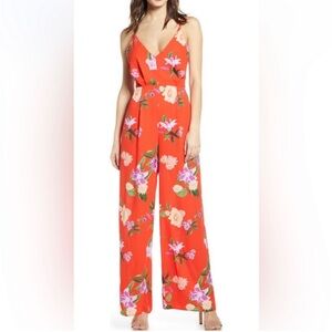 ASTR The Label floral jumpsuit size medium